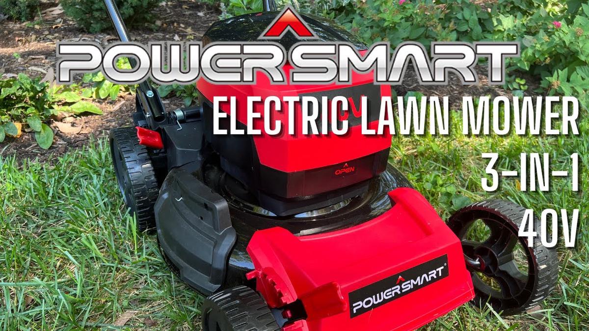 'Video thumbnail for PowerSmart Electric Lawn Mower Review: 2022'